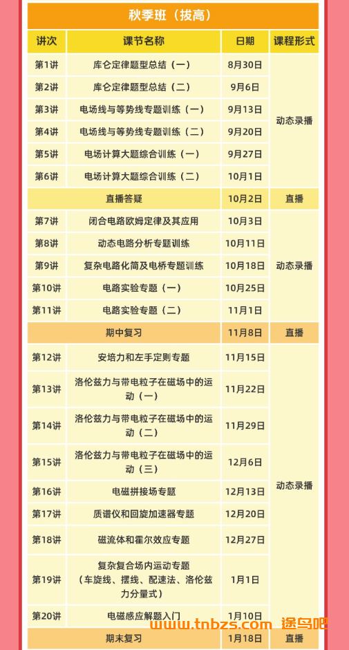 夏梦迪物理2027届高二物理全年系统班 夏梦迪25暑秋26寒春高二物理网课