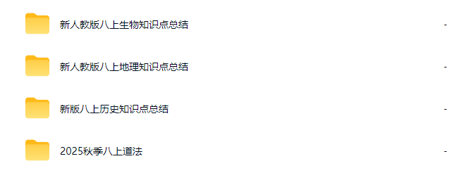 初中七、八年级小四门全套知识点与同步练习资源介绍