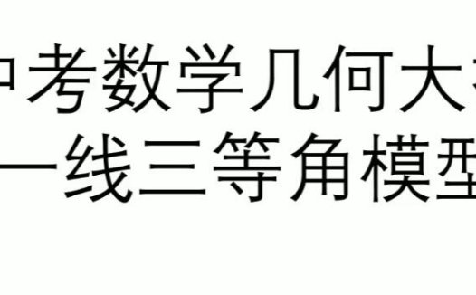 直击中考核心:名师精讲37个高频考点大招视频课(附资源)