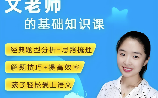 文老师小学语文文学素养课143节+配套资料 百度网盘下载