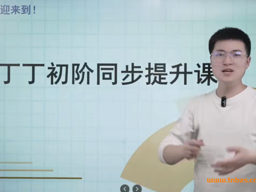 丁丁数学课堂丁丁初中八年级数学初阶同步提升视频 100讲完结加讲义百度网盘下载