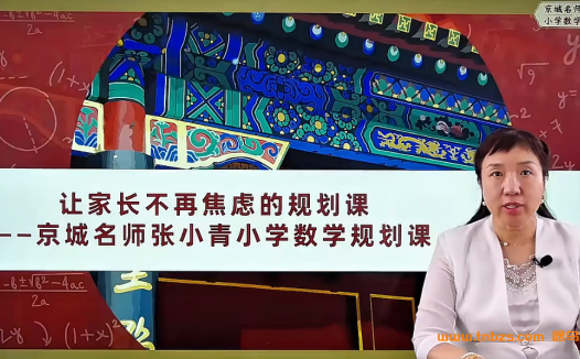 京城名师张小青小学数学规划课 43讲完结百度网盘下载
