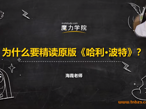 魔力学院海霞老师哈利波特精讲课 英文原版精讲