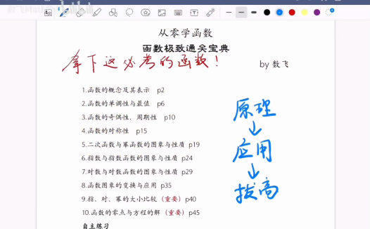 【哔哩哔哩】数飞 Mathy高三数学一轮复习全套课程 百度网盘下载